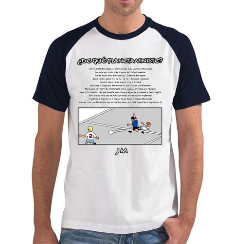Camiseta Hombre Estilo Béisbol De que planeta viniste - Diego Maradona laTostadora - latostadora.com - Modalova