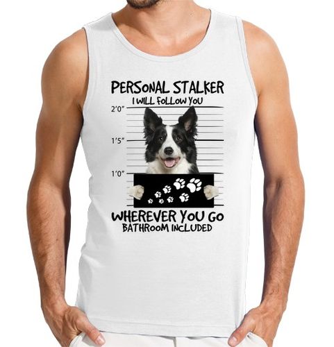 Camiseta Hombre Sin Mangas border collie laTostadora - latostadora.com - Modalova