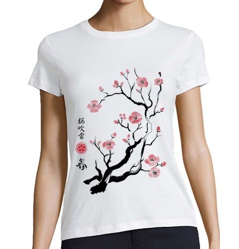 Camiseta Mujer Manga Corta Spring colors in Japan laTostadora - latostadora.com - Modalova