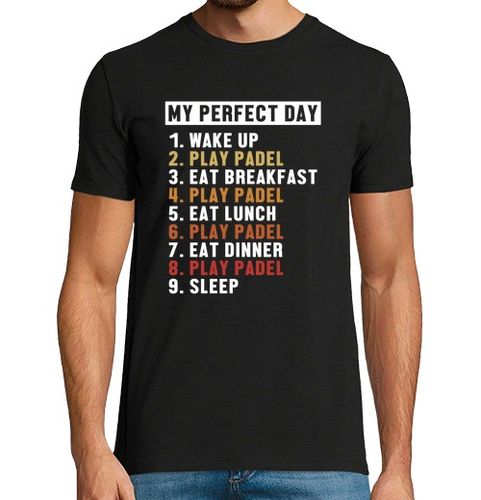 Camiseta Hombre Manga Corta pádel día perfecto pádel pádel tenis jugador de pádel pádel laTostadora - latostadora.com - Modalova
