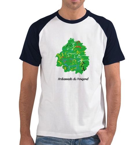 Camiseta Hombre Estilo Béisbol embajada del perigord laTostadora - latostadora.com - Modalova