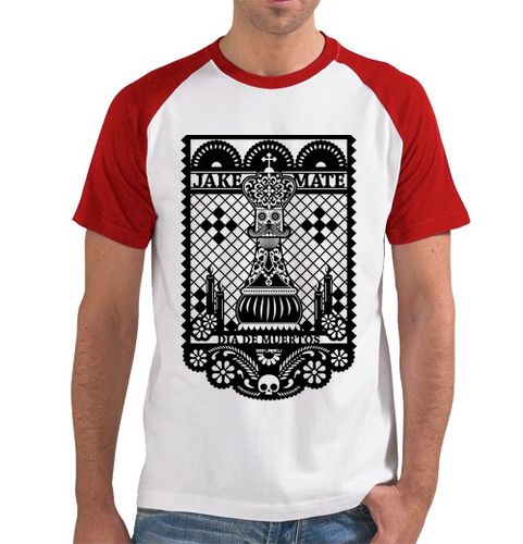 Camiseta Hombre Estilo Béisbol Día de Muertos H laTostadora - latostadora.com - Modalova