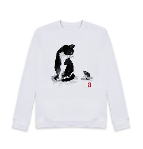 Sudadera Sin Capucha Unisex The cat an the little mouse laTostadora - latostadora.com - Modalova