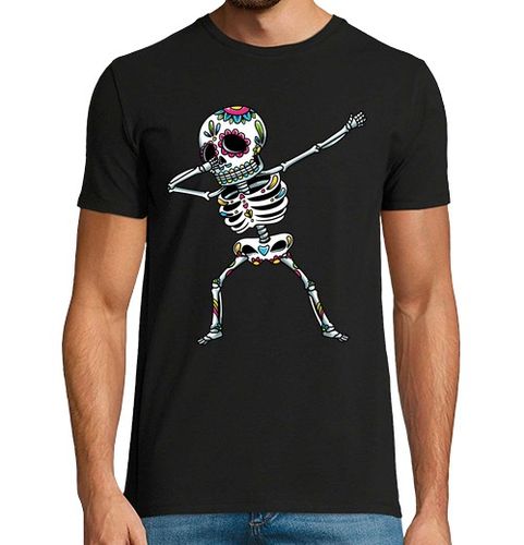 Camiseta Hombre Manga Corta dabbing calaveras de azúcar esqueletos laTostadora - latostadora.com - Modalova