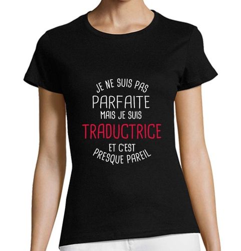 Camiseta Mujer Manga Corta No es perfecto pero un traductor laTostadora - latostadora.com - Modalova