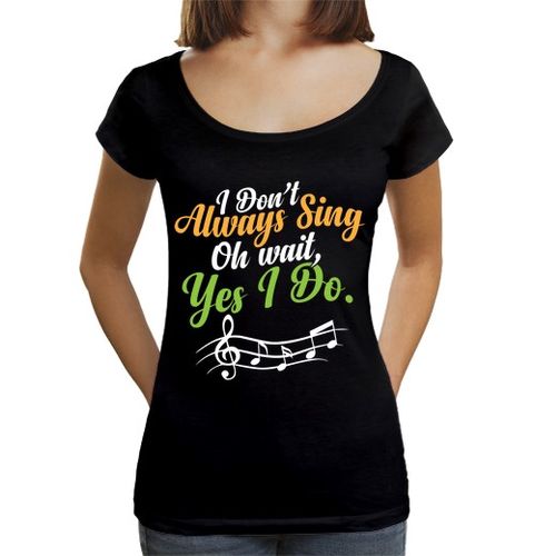 Camiseta Mujer Cuello Ancho Loose Fit vocalista musical de teatro no siempre laTostadora - latostadora.com - Modalova