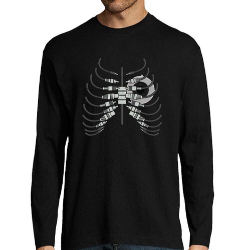 Camiseta Hombre Manga Larga ingeniero de sonido dj técnico de audio laTostadora - latostadora.com - Modalova