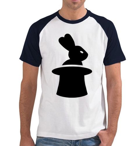 Camiseta Hombre Estilo Béisbol sombrero de copa conejo mago laTostadora - latostadora.com - Modalova