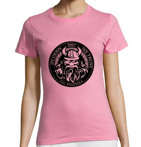 Camiseta Mujer Manga Corta girl t-shirt in Odin we trust laTostadora - latostadora.com - Modalova
