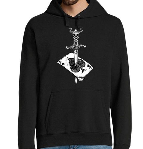 Sudadera Con Capucha Para Hombre as de espadas-juego-muerte-tarjeta-cala laTostadora - latostadora.com - Modalova