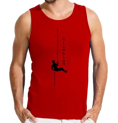 Camiseta Hombre Sin Mangas Climbing descuelge Hombre, sin mangas, roja laTostadora - latostadora.com - Modalova