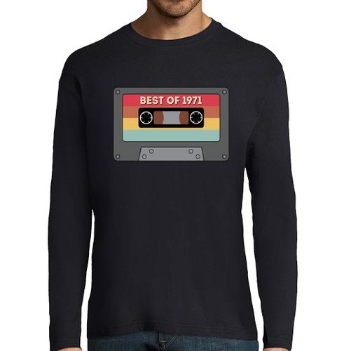 Camiseta Hombre Manga Larga casete vintage lo mejor de 1971 laTostadora - latostadora.com - Modalova
