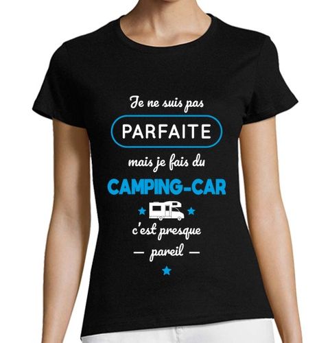 Camiseta Mujer Manga Corta no perfecto pero soy una autocaravana laTostadora - latostadora.com - Modalova