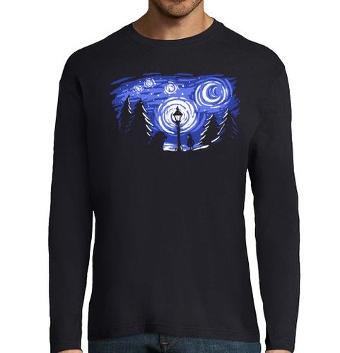 Camiseta Hombre Manga Larga estrellada noche de invierno laTostadora - latostadora.com - Modalova
