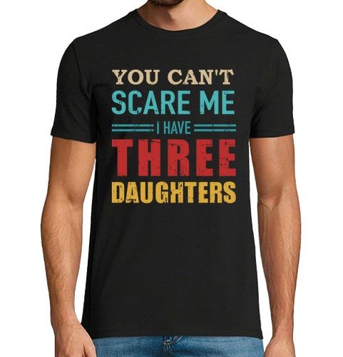 Camiseta Hombre Manga Corta no puedo asustarme tener tres 3 hijas p laTostadora - latostadora.com - Modalova