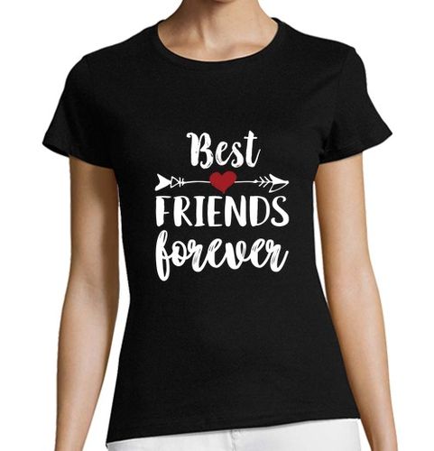 Camiseta Mujer Manga Corta Best Friends Forever laTostadora - latostadora.com - Modalova