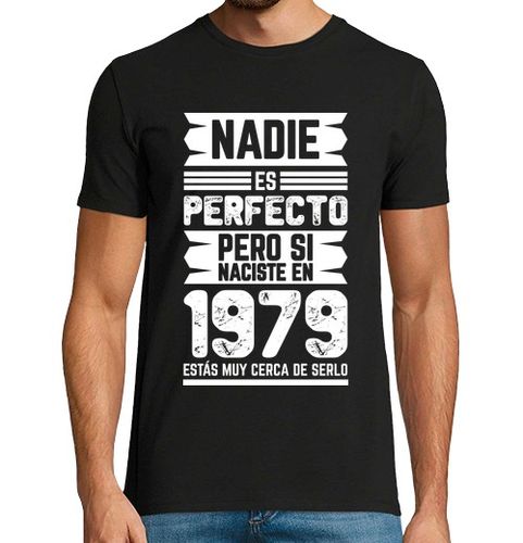 Camiseta Hombre Manga Corta Nadie Es Perfecto, 1979 laTostadora - latostadora.com - Modalova