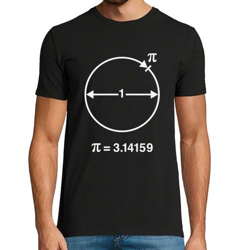 Camiseta Hombre Manga Corta pi matemáticas geometría blancas laTostadora - latostadora.com - Modalova
