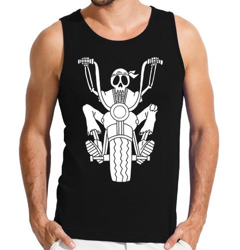 Camiseta Hombre Sin Mangas esqueleto de motorista blanco laTostadora - latostadora.com - Modalova