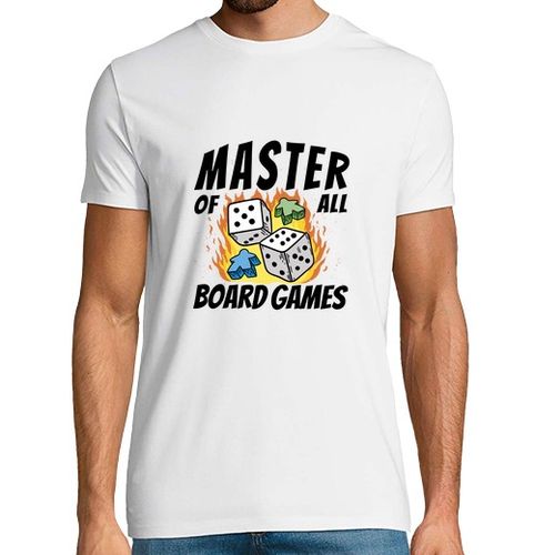 Camiseta Hombre Manga Corta maestro de todos los juegos de mesa laTostadora - latostadora.com - Modalova