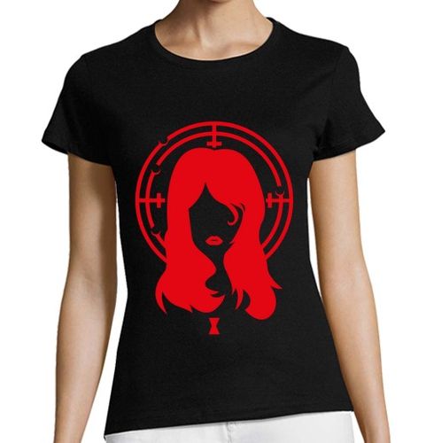 Camiseta Mujer Manga Corta Black Widow Minimalist laTostadora - latostadora.com - Modalova