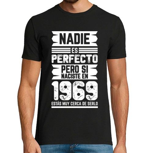 Camiseta Hombre Manga Corta Nadie Es Perfecto, 1969 laTostadora - latostadora.com - Modalova