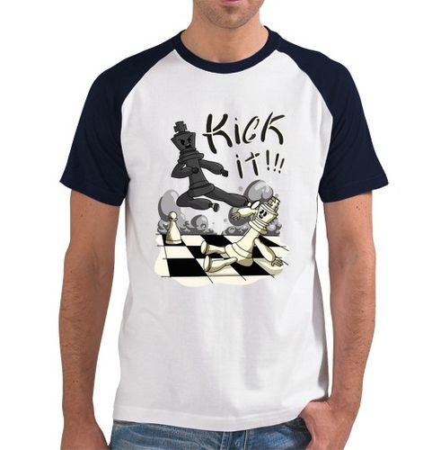 Camiseta Hombre Estilo Béisbol patada de ajedrez laTostadora - latostadora.com - Modalova