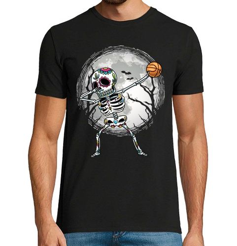 Camiseta Hombre Manga Corta dabbing azúcar cráneo esqueleto balonce laTostadora - latostadora.com - Modalova