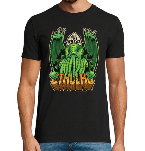 Camiseta Hombre Manga Corta El gran Cthulhu laTostadora - latostadora.com - Modalova
