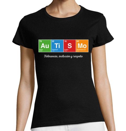 Camiseta Mujer Manga Corta Autismo: Tolerancia, Inclusión y Respeto laTostadora - latostadora.com - Modalova