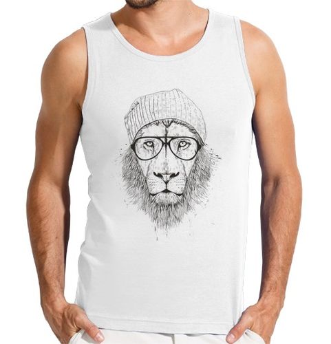 Camiseta Hombre Sin Mangas león fresco (bw) laTostadora - latostadora.com - Modalova
