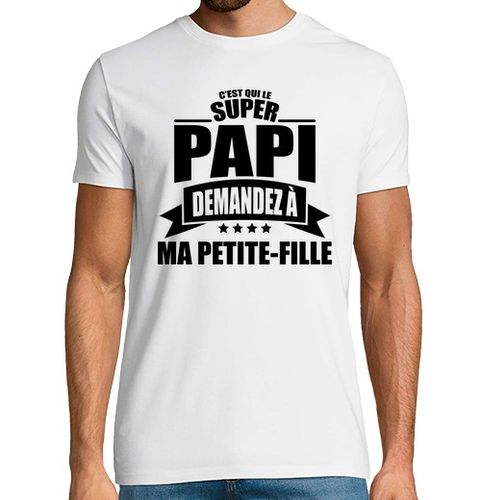 Camiseta Hombre Manga Corta quien es el super abuelo pregunta laTostadora - latostadora.com - Modalova