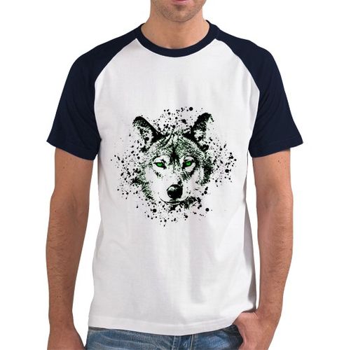 Camiseta Hombre Estilo Béisbol ojos de lobo laTostadora - latostadora.com - Modalova