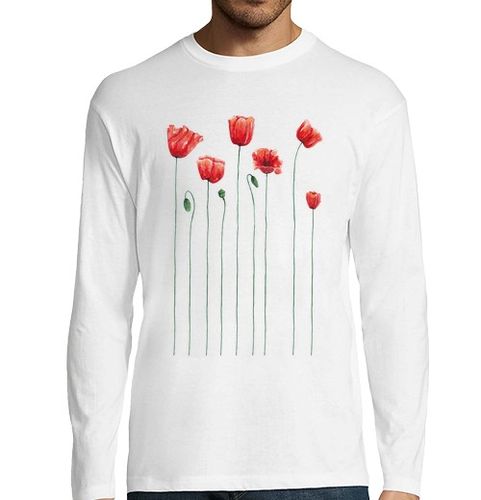 Camiseta Hombre Manga Larga Tiempo de amapolas laTostadora - latostadora.com - Modalova