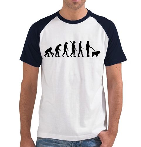 Camiseta Hombre Estilo Béisbol la evolución de bulldog inglés laTostadora - latostadora.com - Modalova
