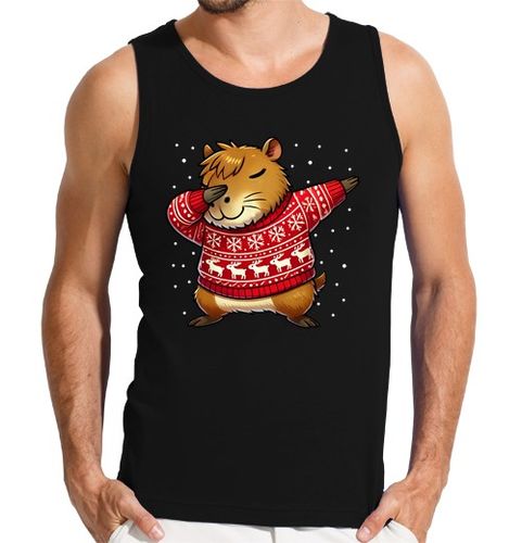 Camiseta Hombre Sin Mangas Amante del carpincho navideño Carpincho laTostadora - latostadora.com - Modalova