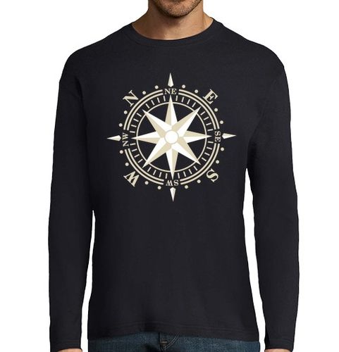 Camiseta Hombre Manga Larga rosa de los vientos laTostadora - latostadora.com - Modalova