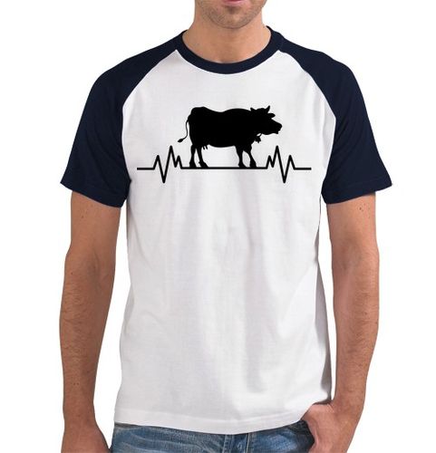 Camiseta Hombre Estilo Béisbol regalo de los granjeros del toro de las laTostadora - latostadora.com - Modalova