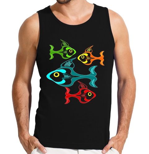 Camiseta Hombre Sin Mangas Pescardos de Adiswebs laTostadora - latostadora.com - Modalova