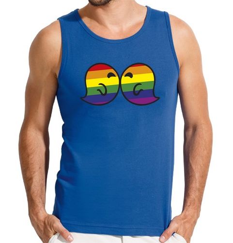 Camiseta Hombre Sin Mangas Gaysper Kiss. Hombre, sin mangas, azul royal laTostadora - latostadora.com - Modalova