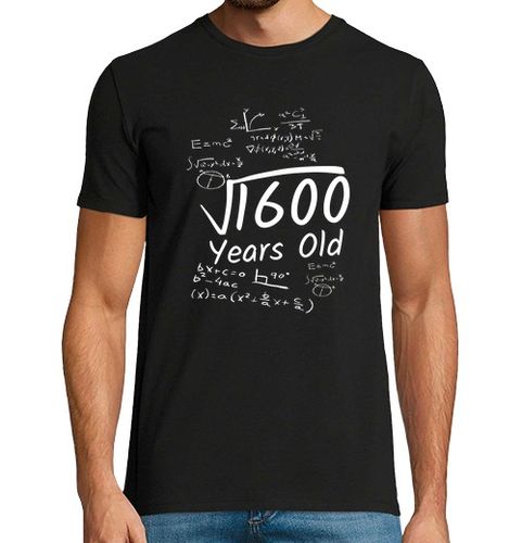 Camiseta Hombre Manga Corta Cumpleaños 40 raíz cuadrada de 1600 laTostadora - latostadora.com - Modalova