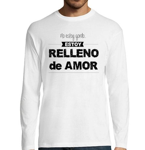 Camiseta Hombre Manga Larga Relleno de amor laTostadora - latostadora.com - Modalova