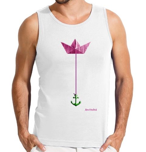 Camiseta Hombre Sin Mangas barco-ancla, Hombre, sin mangas, blanca laTostadora - latostadora.com - Modalova