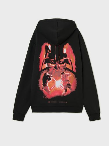 Sudadera negra con capucha y estampado Darth Vader Star Wars - Cropp - Modalova