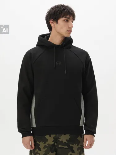 Sudadera negra con capucha - Cropp - Modalova