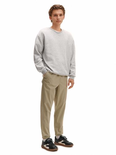 Cropp - Joggers de algodón - Beige - Cropp - Modalova
