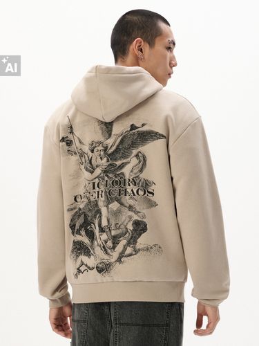 Sudadera con capucha y estampado - Cropp - Modalova