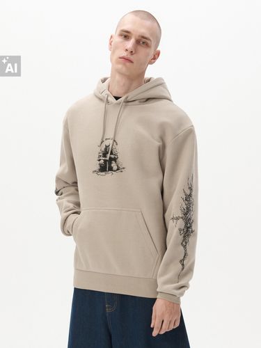 Sudadera con capucha y estampado - Cropp - Modalova