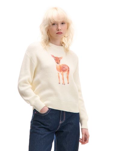 Cropp - Jersey estampada - crema - Cropp - Modalova