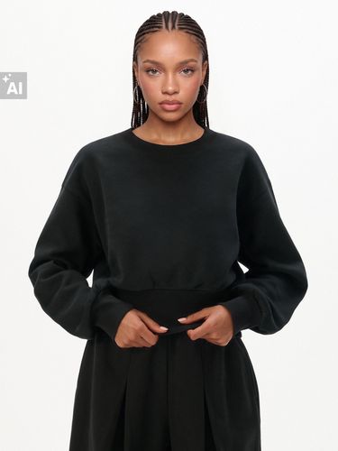 Cropp - Sudadera basic lisa - Negro - Cropp - Modalova